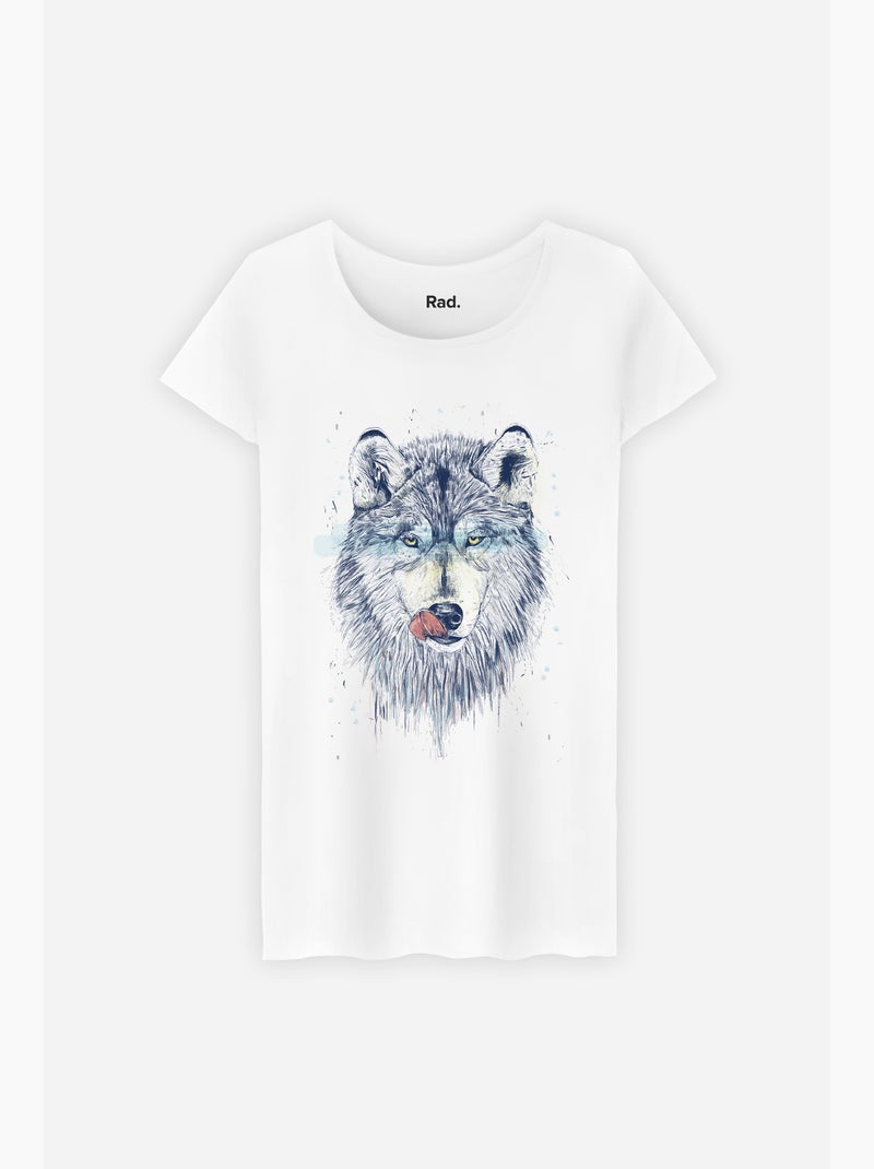 T-shirt Femme - DINNER TIME Blanc - Kiabi