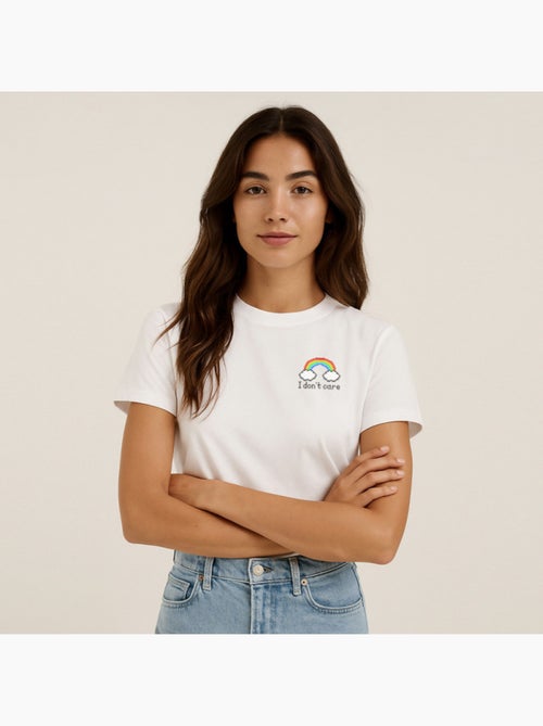 T-shirt Femme - DONT CARE CŒUR - Kiabi T-shirt Femme - DONT CARE CŒUR - Kiabi