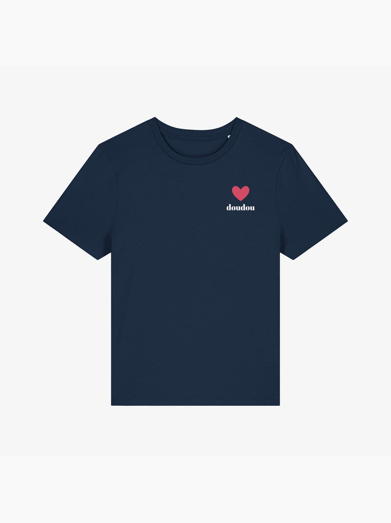 T-shirt Femme - DOUDOU CŒUR Bleu marine - Kiabi