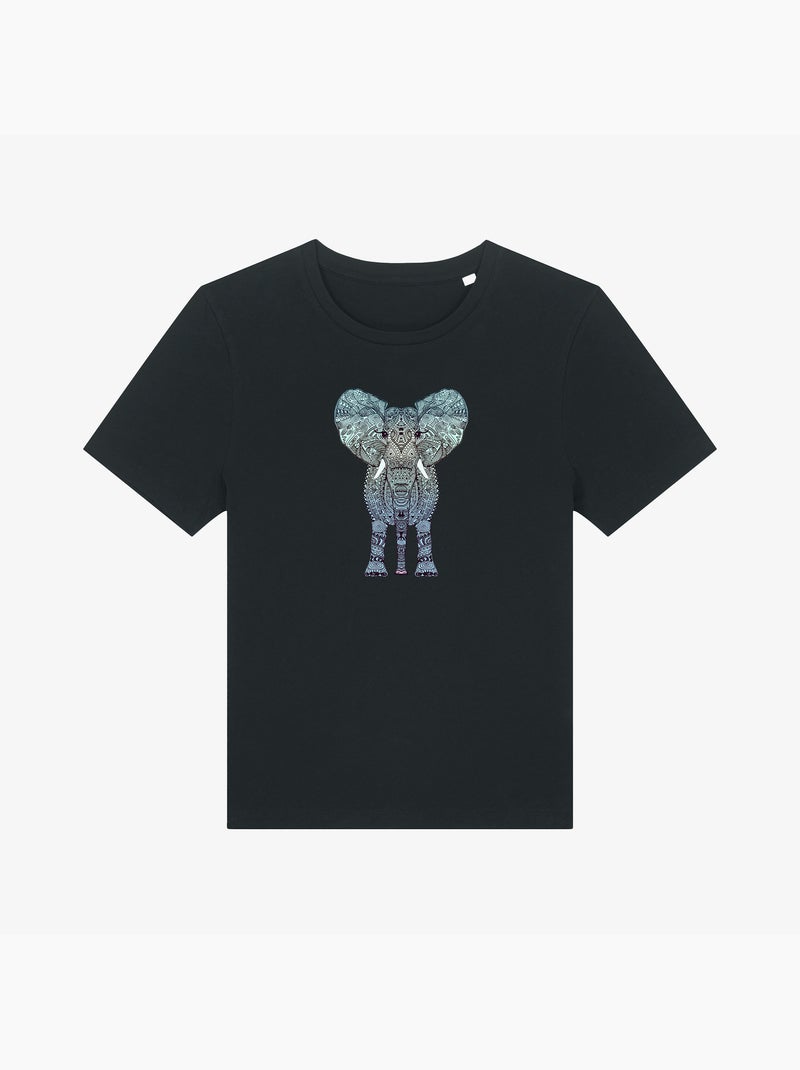 T-shirt Femme - ELEPHANT MINT Noir - Kiabi