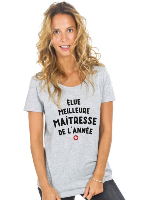 T-shirt Femme - ÉLUE MEILLEURE MAÎTRESSE DE L'ANNÉE - Kiabi T-shirt Femme - ÉLUE MEILLEURE MAÎTRESSE DE L'ANNÉE - Kiabi