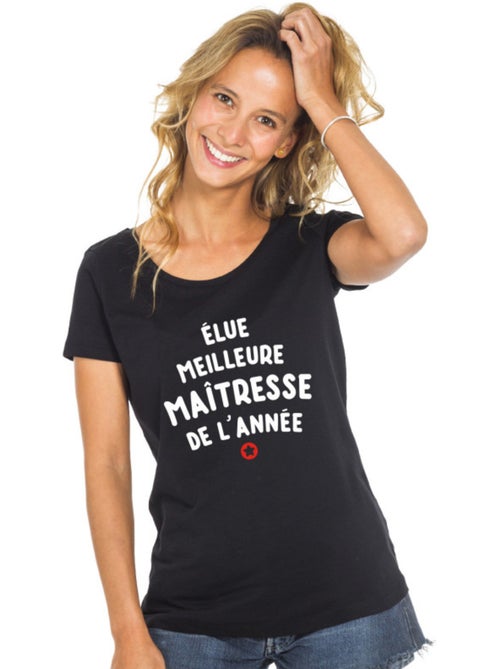 T-shirt Femme - ÉLUE MEILLEURE MAÎTRESSE DE L'ANNÉE - Kiabi T-shirt Femme - ÉLUE MEILLEURE MAÎTRESSE DE L'ANNÉE - Kiabi