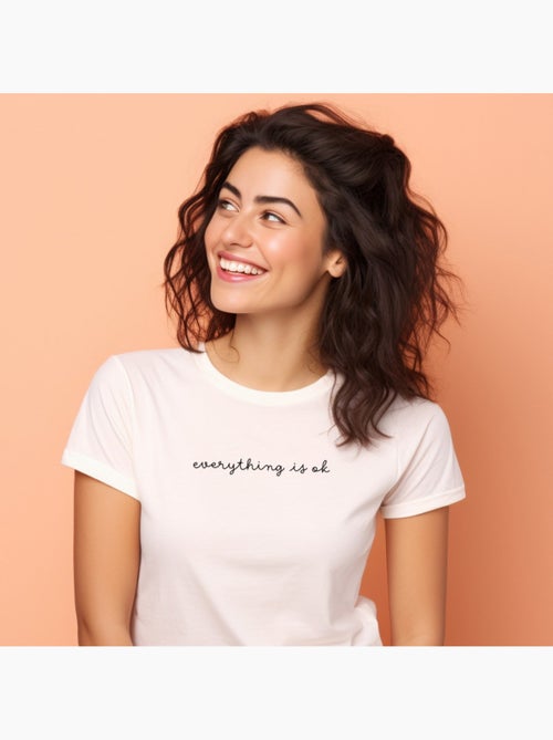 T-shirt Femme - EVERYTHING IS OK - Kiabi T-shirt Femme - EVERYTHING IS OK - Kiabi