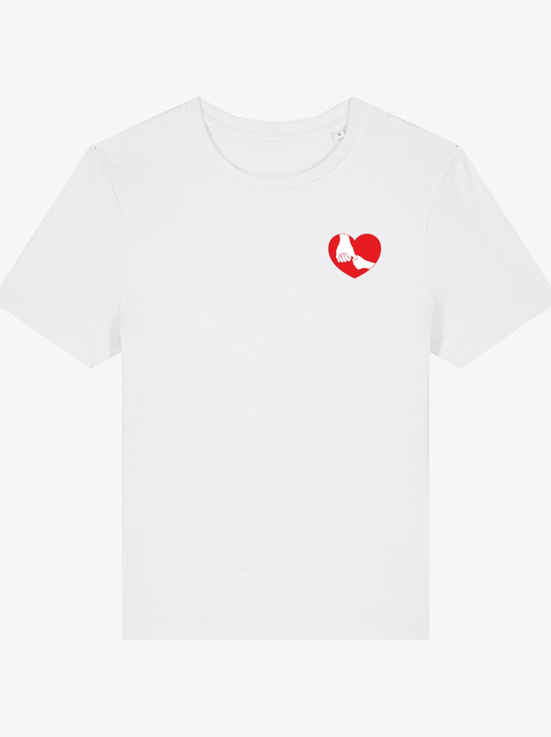 T-shirt Femme - FAMILLE CŒUR Blanc - Kiabi