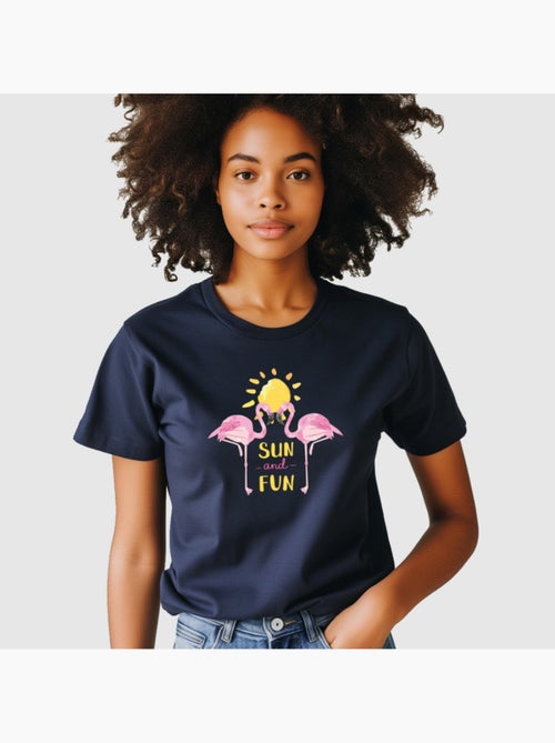 T-shirt Femme - FLAMINGO-SUN-AND-FUN - Kiabi T-shirt Femme - FLAMINGO-SUN-AND-FUN - Kiabi