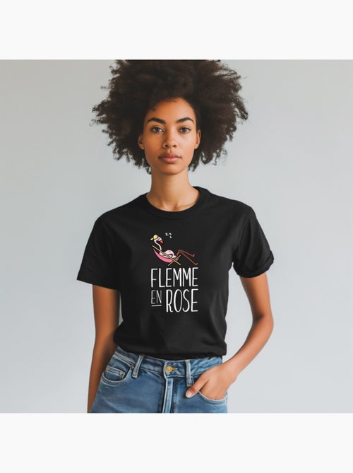 T-shirt Femme - FLEMME EN ROSE - Kiabi T-shirt Femme - FLEMME EN ROSE - Kiabi