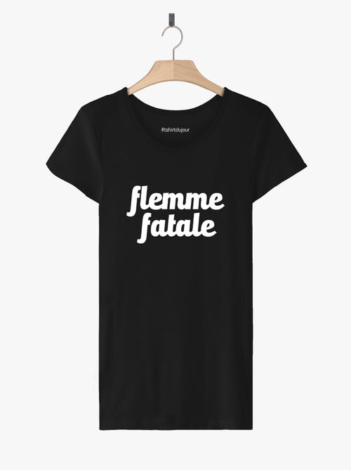 T-shirt Femme - FLEMME FATALE - Kiabi T-shirt Femme - FLEMME FATALE - Kiabi
