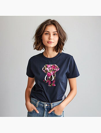 T-shirt Femme - FLORAL ELEPHANT