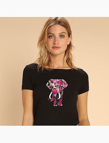 T-shirt Femme - FLORAL ELEPHANT