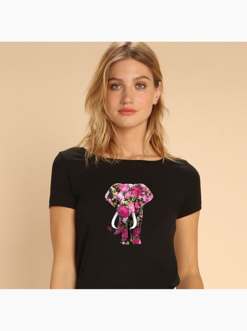 T-shirt Femme - FLORAL ELEPHANT - Kiabi T-shirt Femme - FLORAL ELEPHANT - Kiabi