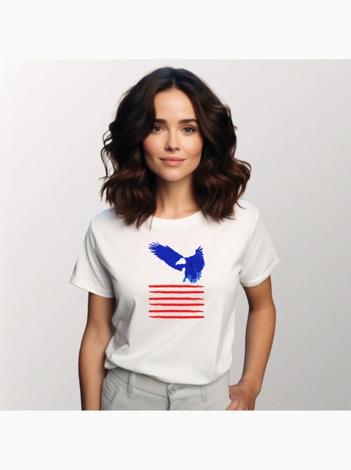 T-shirt Femme - FLYING THE FLAG - Kiabi T-shirt Femme - FLYING THE FLAG - Kiabi
