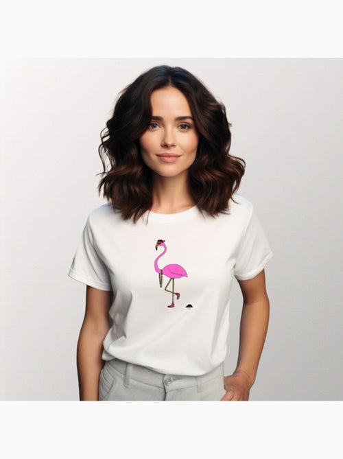 T-shirt Femme - FREDERICK THE FLAMINGO - Kiabi T-shirt Femme - FREDERICK THE FLAMINGO - Kiabi