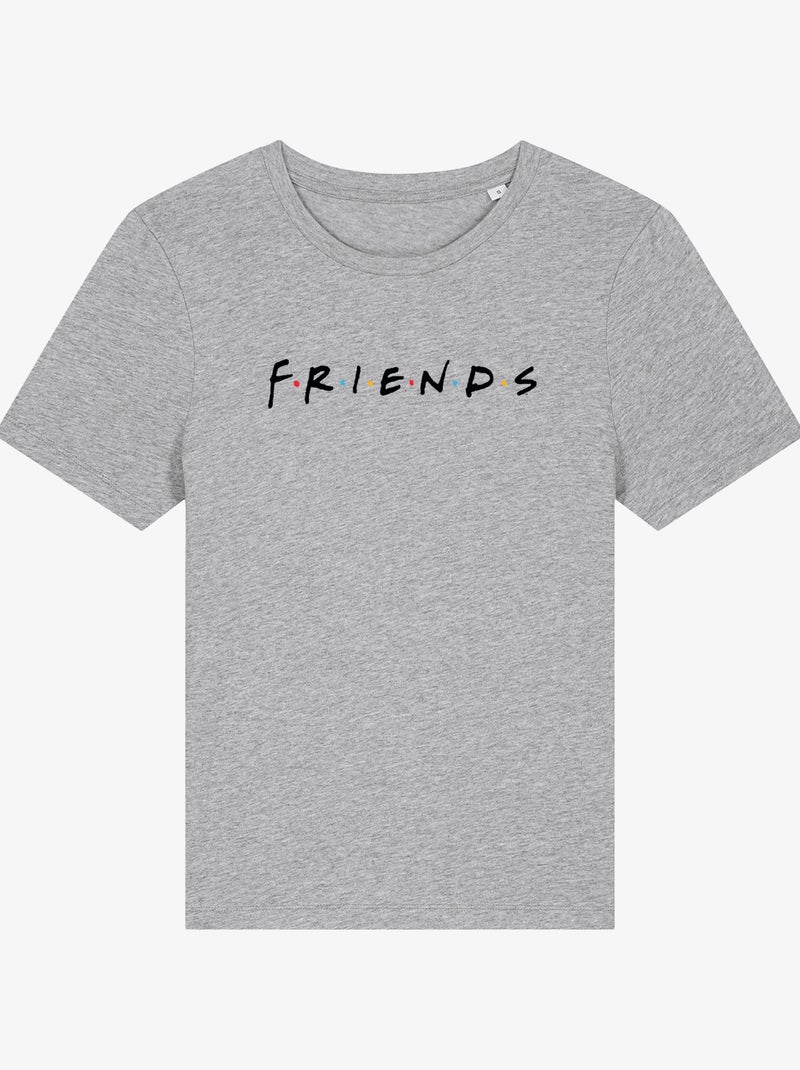 T-shirt Femme - FRIENDS LOGO BLACK Gris chiné - Kiabi