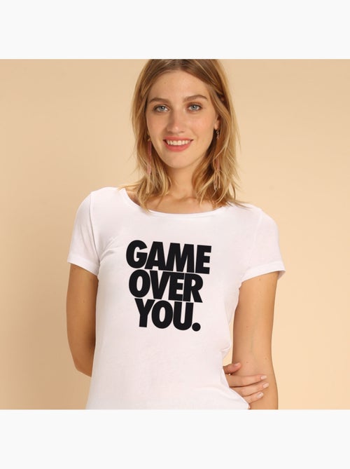 T-shirt Femme - GAME OVER YOU - Kiabi