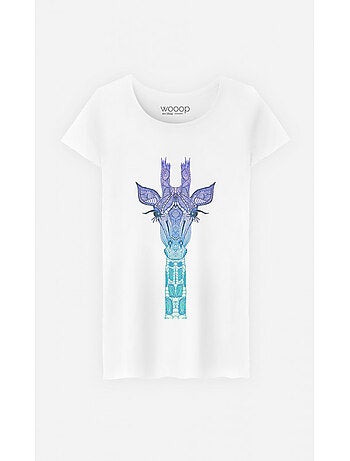 T-shirt femme - giraffe mint