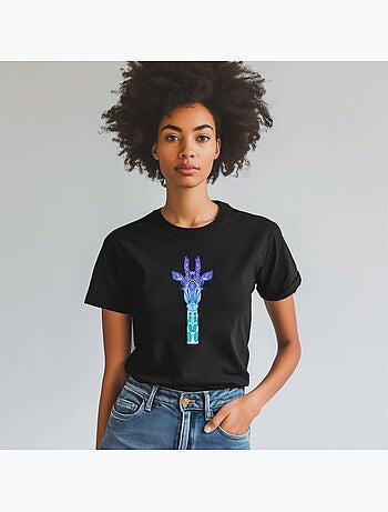 T-shirt femme - giraffe mint