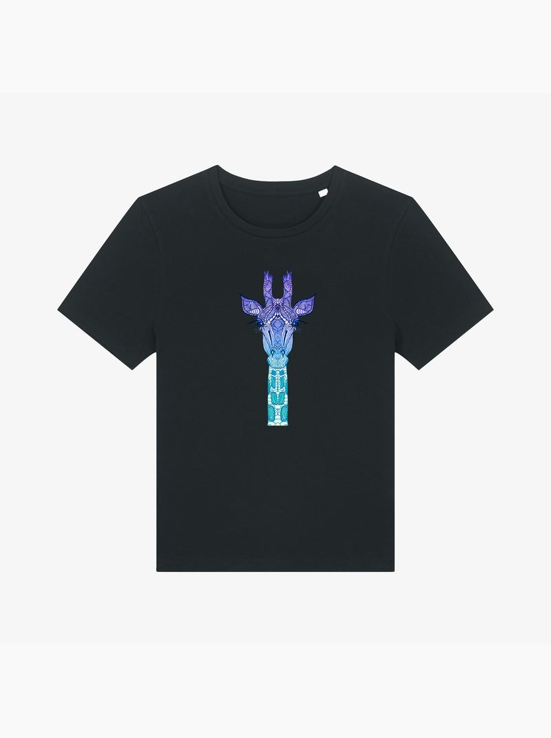 T-shirt Femme - GIRAFFE MINT Noir - Kiabi