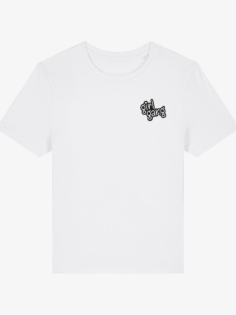 T-shirt Femme - GIRL GANG CŒUR Blanc - Kiabi