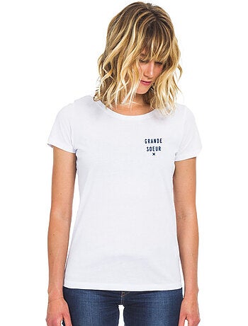 T-shirt femme - grande sœur x cœur waf