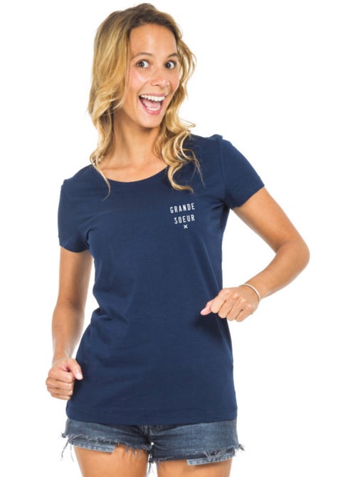 T-shirt Femme - GRANDE SŒUR X CŒUR WAF - Kiabi