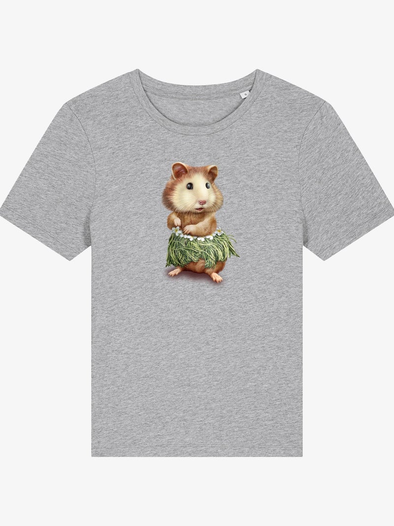 T-shirt Femme - HAMSTER HULA Gris chiné - Kiabi