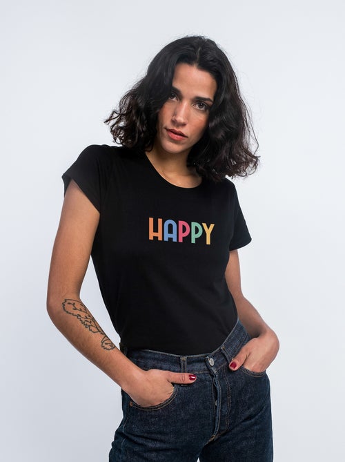 T-shirt Femme - HAPPY COLORÉ - Kiabi T-shirt Femme - HAPPY COLORÉ - Kiabi