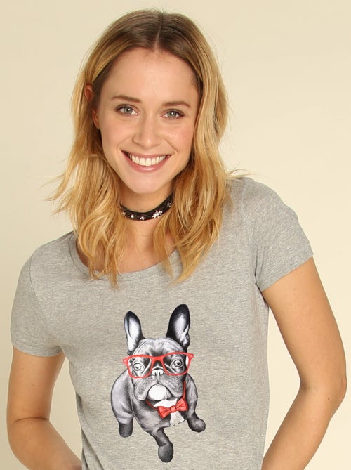 T-shirt Femme - HAPPY DOG - Kiabi T-shirt Femme - HAPPY DOG - Kiabi