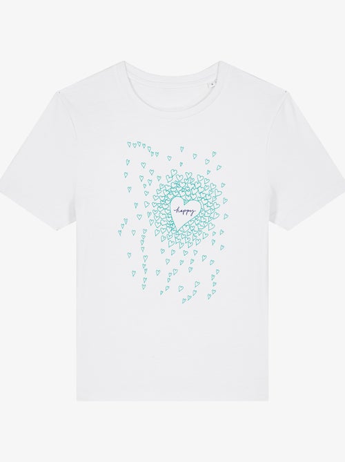 T-shirt Femme - HAPPY HEARTS - Kiabi T-shirt Femme - HAPPY HEARTS - Kiabi