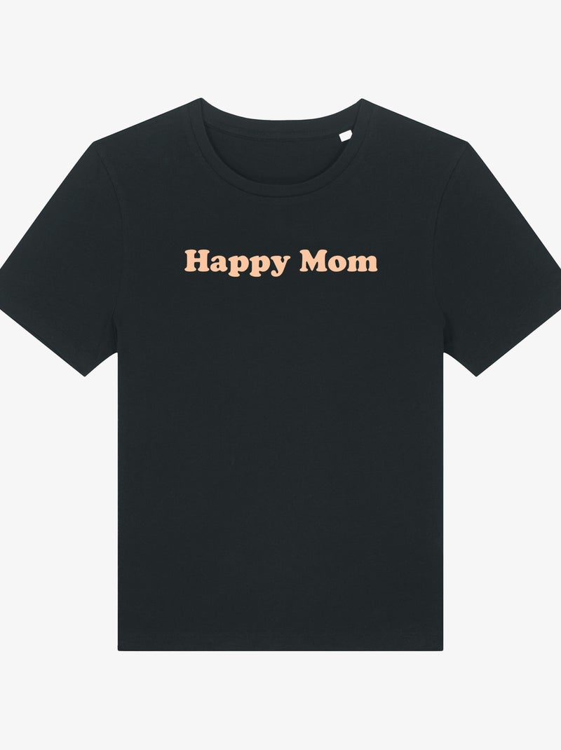 T-shirt Femme - HAPPY MOM Noir - Kiabi