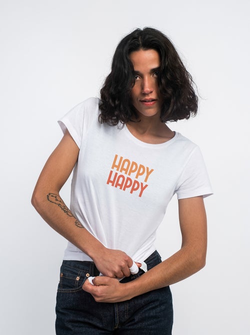 T-shirt Femme - HAPPY MPT - Kiabi T-shirt Femme - HAPPY MPT - Kiabi