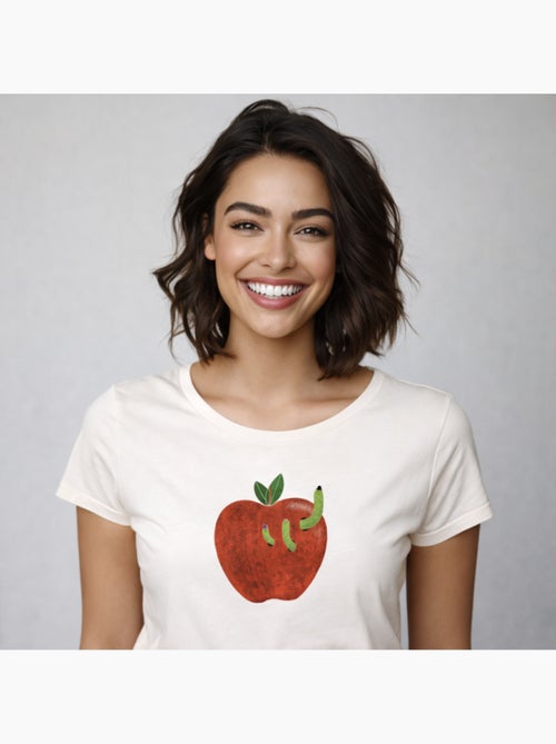 T-shirt Femme - HOME SWEET HOME APPLE - Kiabi