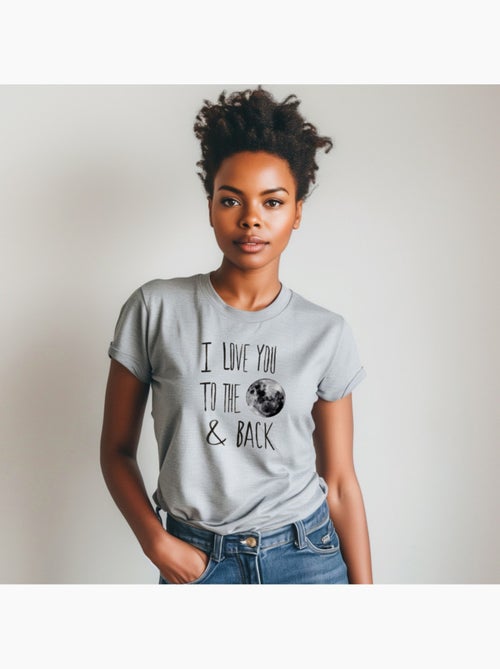 T-shirt Femme - I LOVE YOU TO THE MOON - Kiabi T-shirt Femme - I LOVE YOU TO THE MOON - Kiabi