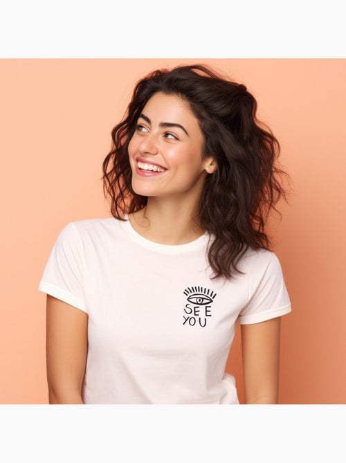 T-shirt Femme - I SEE YOU COEUR - Kiabi T-shirt Femme - I SEE YOU COEUR - Kiabi