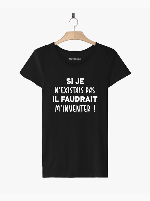 T-shirt Femme - IL FAUDRAIT M'INVENTER - Kiabi T-shirt Femme - IL FAUDRAIT M'INVENTER - Kiabi