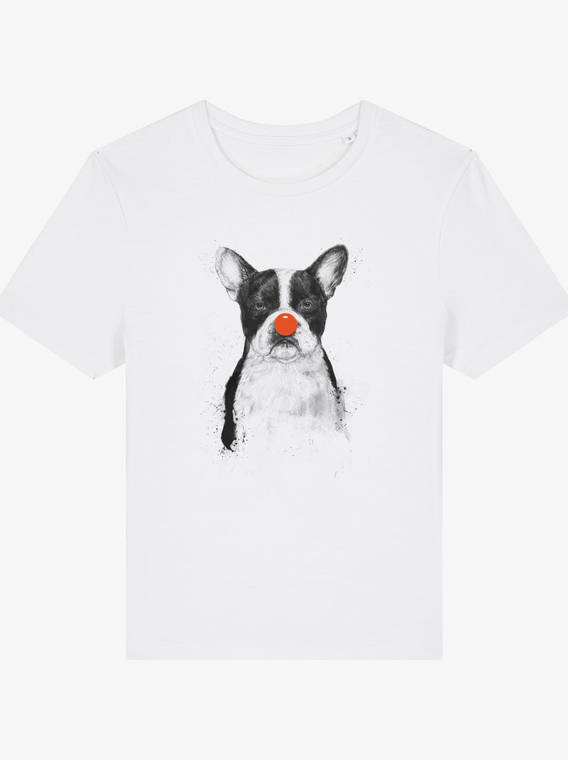 T-shirt Femme - I'M NOT YOUR CLOWN Blanc - Kiabi