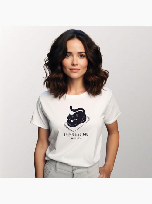 T-shirt Femme - IMPRESS ME HUMAN - Kiabi T-shirt Femme - IMPRESS ME HUMAN - Kiabi