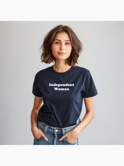 T-shirt Femme - INDEPENDENT WOMAN WHITE - Kiabi T-shirt Femme - INDEPENDENT WOMAN WHITE - Kiabi