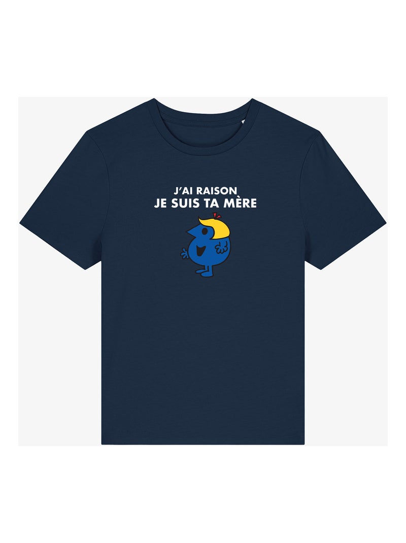 T-shirt Femme - J AI RAISON JE SUIS TA MERE Bleu marine - Kiabi