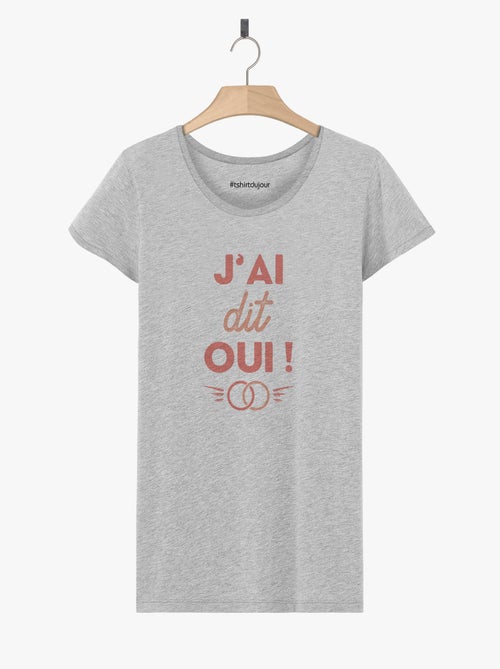 T-shirt Femme - J'AI DIT OUI - Kiabi T-shirt Femme - J'AI DIT OUI - Kiabi