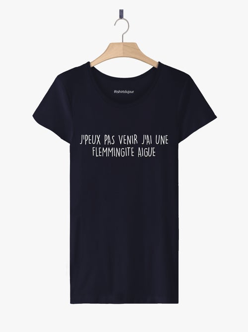 T-shirt Femme - J'AI UNE FLEMMINGITE AIGUE - Kiabi T-shirt Femme - J'AI UNE FLEMMINGITE AIGUE - Kiabi