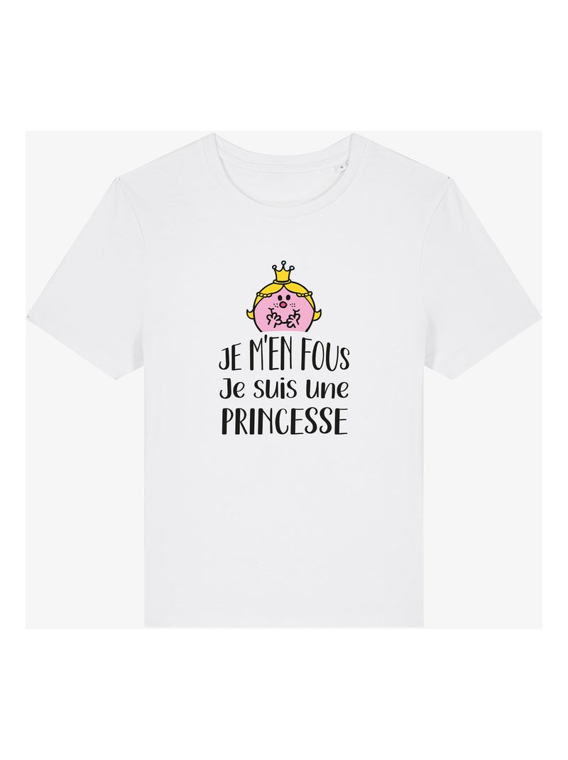 T-shirt Femme - JE M EN FOUS JE SUIS UNE PRINCESSE Blanc - Kiabi