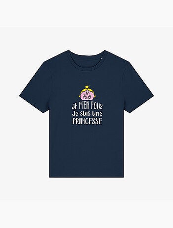 T-shirt Femme - JE M EN FOUS JE SUIS UNE PRINCESSE