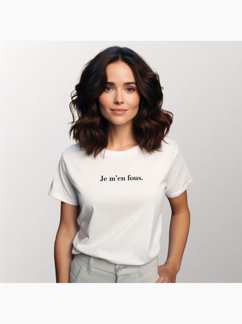 T-shirt Femme - JE M'EN FOUS - Kiabi T-shirt Femme - JE M'EN FOUS - Kiabi