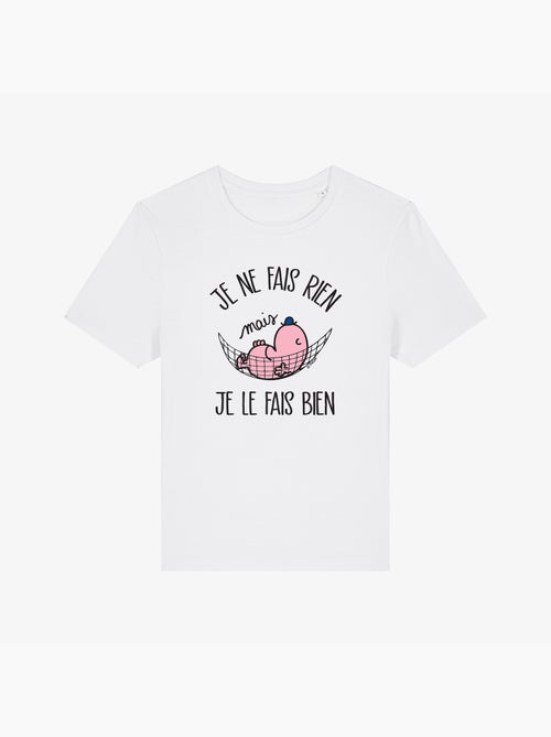 T-shirt Femme - JE NE FAIS RIEN MAIS JE LE FAIS BIEN - Kiabi T-shirt Femme - JE NE FAIS RIEN MAIS JE LE FAIS BIEN - Kiabi