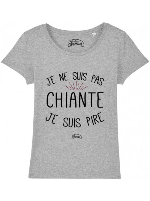 T-shirt Femme - JE NE SUIS PAS CHIANTE JE SUIS PIRE - Kiabi T-shirt Femme - JE NE SUIS PAS CHIANTE JE SUIS PIRE - Kiabi