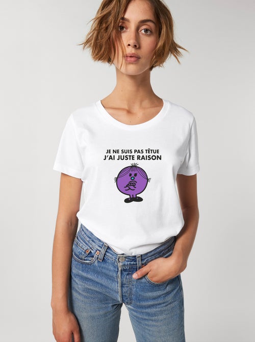 T-shirt Femme - JE NE SUIS PAS TETUE J AI JUSTE RAISON - Kiabi T-shirt Femme - JE NE SUIS PAS TETUE J AI JUSTE RAISON - Kiabi
