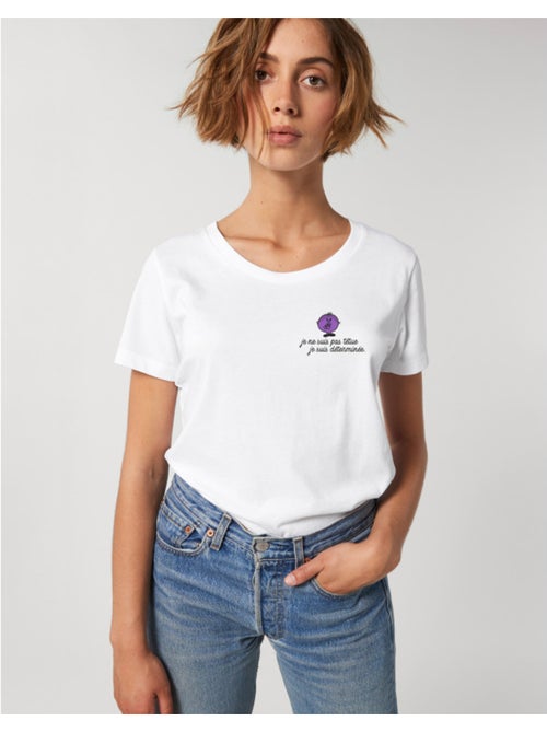 T-shirt Femme - JE NE SUIS PAS TETUE JE SUIS DETERMINEE COEUR - Kiabi