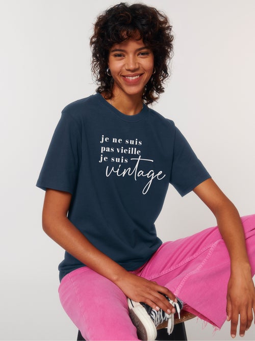 T-shirt Femme - JE NE SUIS PAS VIEILLE JE SUIS VINTAGE - Kiabi T-shirt Femme - JE NE SUIS PAS VIEILLE JE SUIS VINTAGE - Kiabi