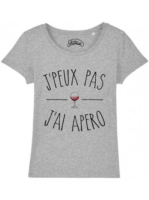 T-shirt Femme - JE PEUX PAS J'AI APÉRO - Kiabi T-shirt Femme - JE PEUX PAS J'AI APÉRO - Kiabi