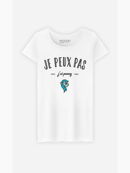 T-shirt Femme - JE PEUX PAS J'AI PONEY - Kiabi T-shirt Femme - JE PEUX PAS J'AI PONEY - Kiabi
